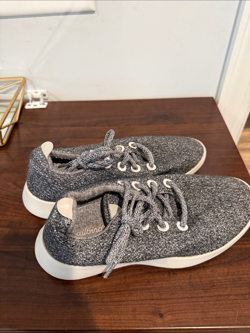 allbirds Grey Heather Wool Running Sneakers